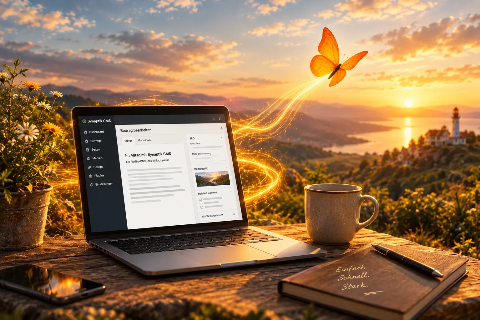 Synaptik CMS im Alltag: Flatfile-CMS aus der Praxis